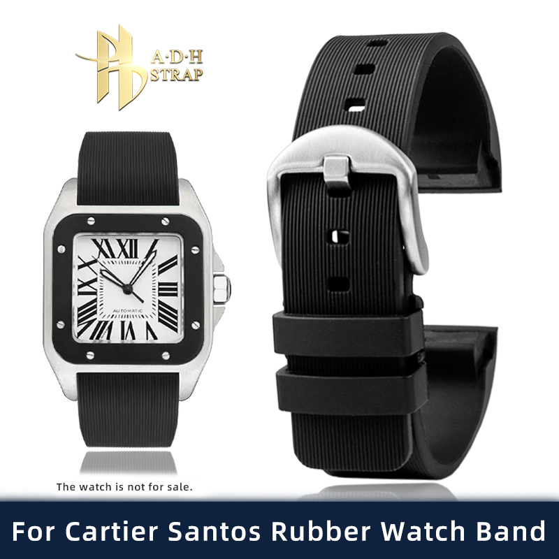 Special Interface Rubber Strap - Cartier Watch Santos 评论和价格
