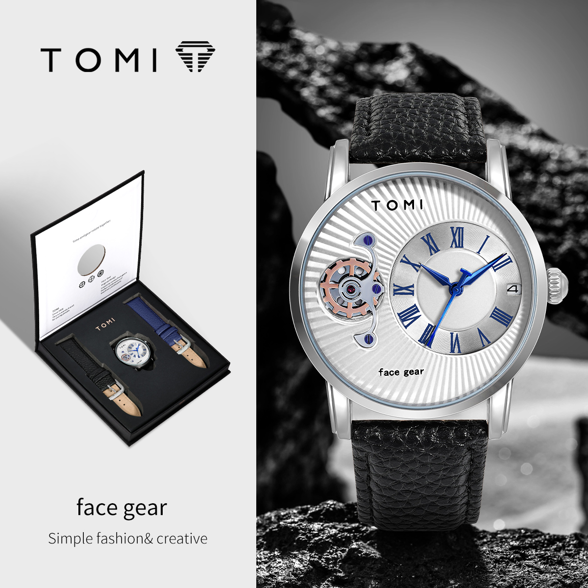 TOMI Classic Minimalist Men's  - Omega Watch Constellation 评论和价格