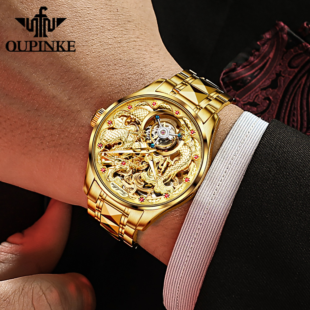 100% Golden Dragon OUPINKE 317 - Omega Watch Constellation 评论和价格